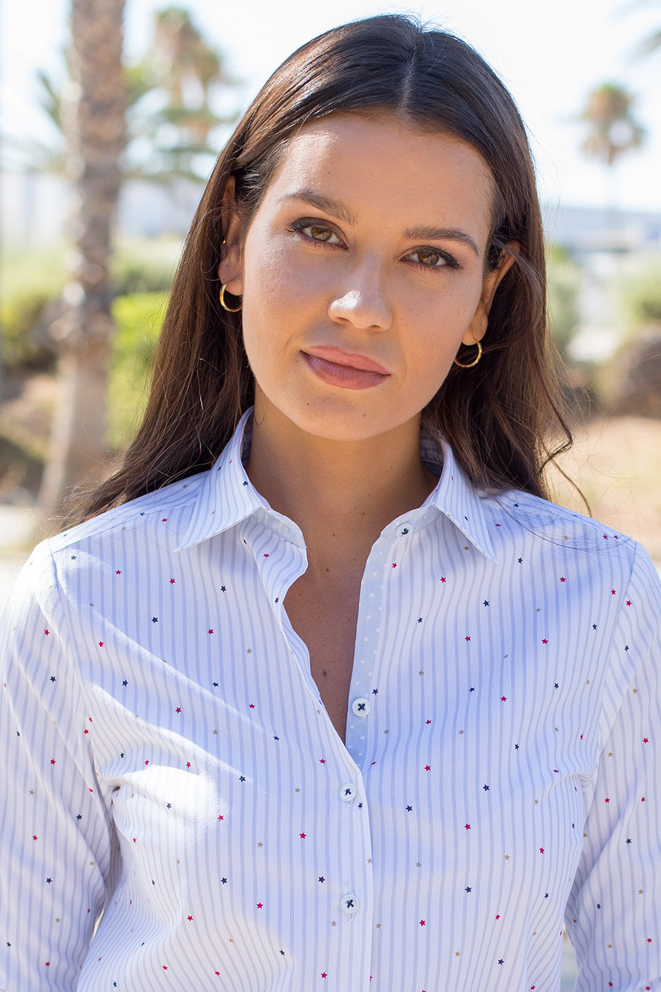 Camisa rayas con etampado de estrellas 2