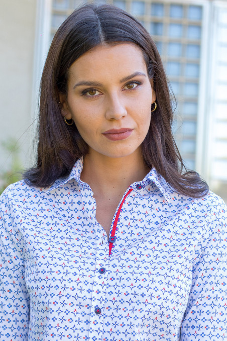 Camisa estampado geométrico cangrejos y langostas Camisa estampado geométrico cangrejos y langostas