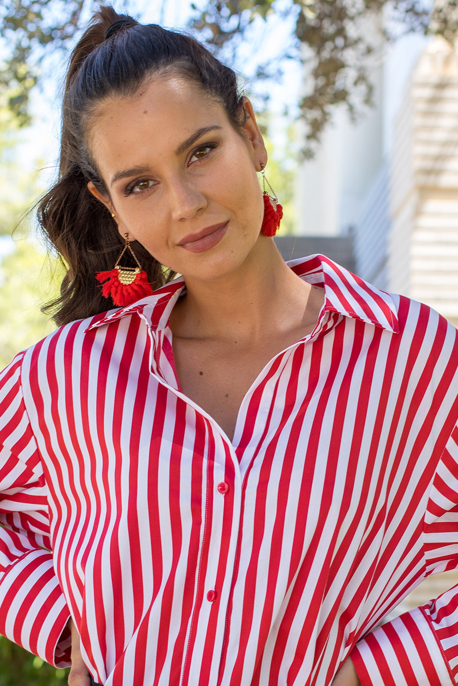 Camisa oversize unitalla rayas marineras 2