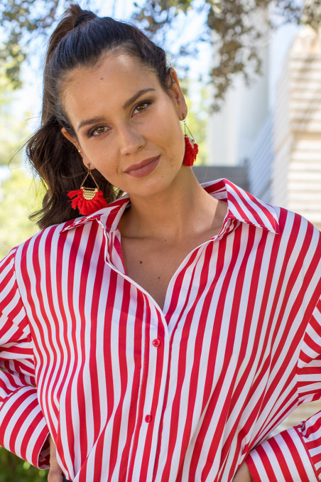 Camisa oversize unitalla rayas marineras Camisa oversize unitalla rayas marineras