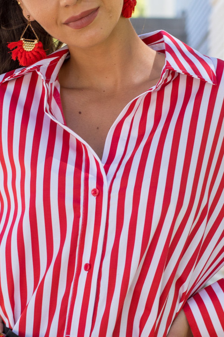Camisa oversize unitalla rayas marineras Camisa oversize unitalla rayas marineras