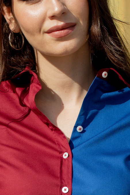 Camisa paneles multicolor