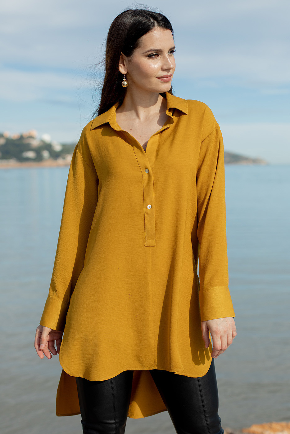 Blusones color mostaza deals