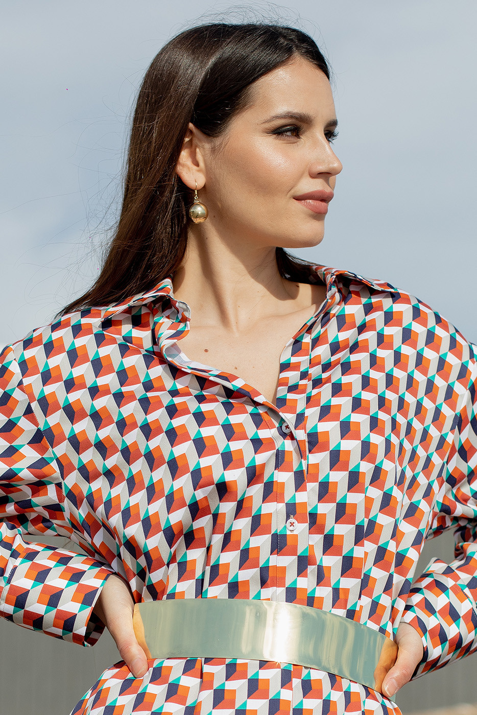 Blusón estampado vintage