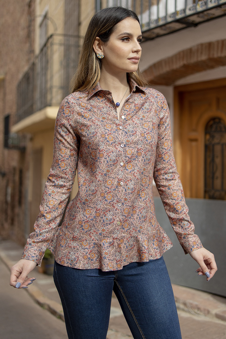 Blusa con volantes - Mujer - Destacados