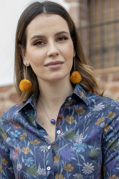 Camias de mujer estampada de flores en tejido fil a fil