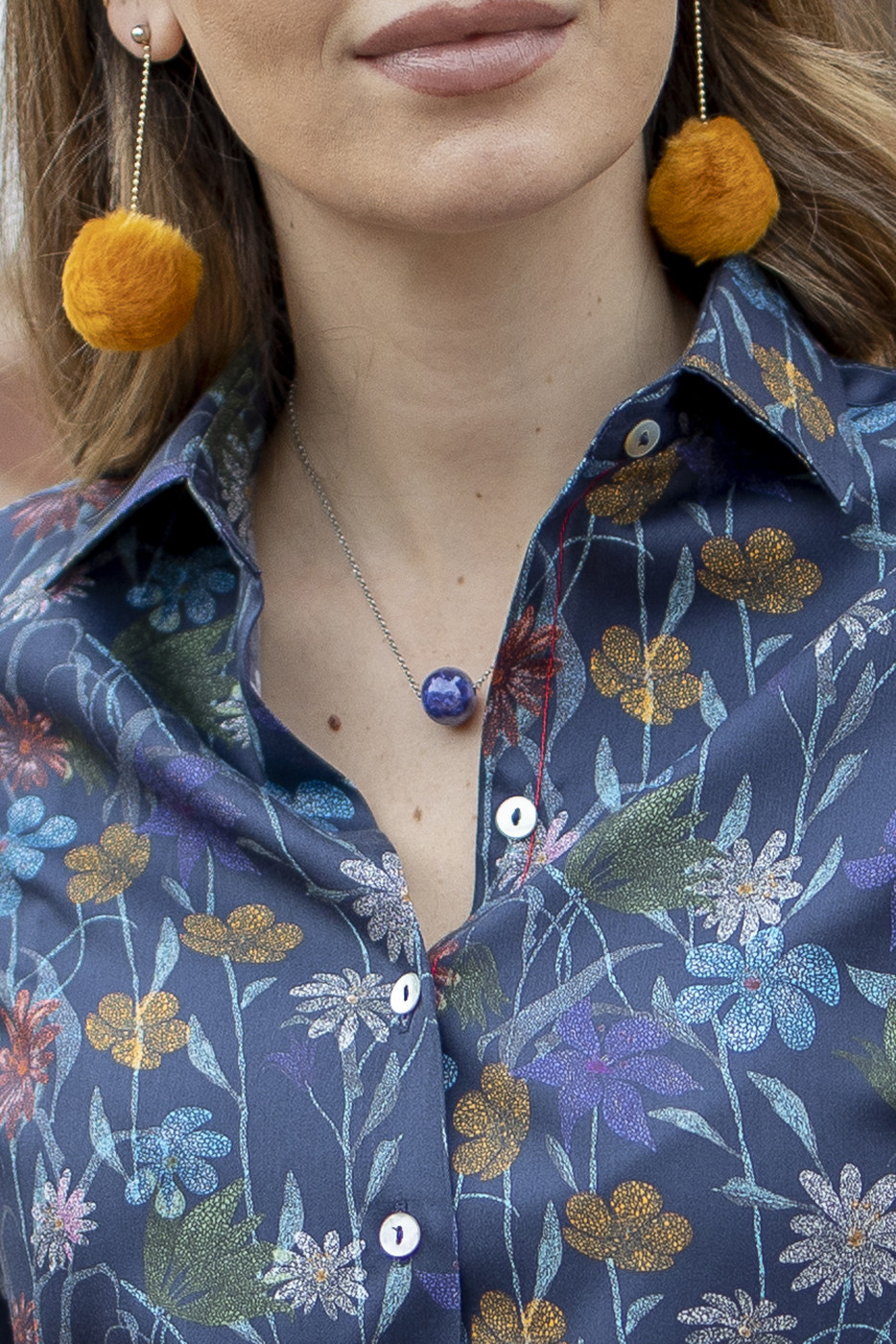 Camias de mujer estampada de flores en tejido fil a fil